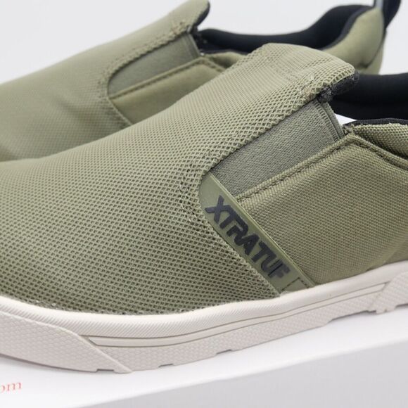 NEW Xtratuff Men's 8.5 Topwater Slip On Deck Shoes Green Slip Resistant - Picture 2 of 10